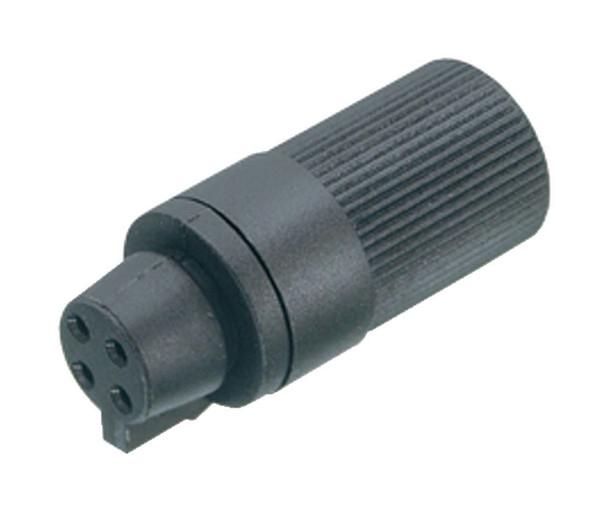Binder 09-9764-00-04 Snap-In IP40 Female cable connector, Contacts: 4, 3.6 mm, unshielded, solder, IP40 | American Cable Assemblies