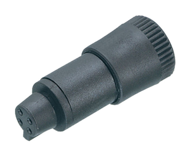 Binder 09-9764-70-04 Snap-In IP40 Female cable connector, Contacts: 4, 2.5-4.0 mm, unshielded, solder, IP40 | American Cable Assemblies