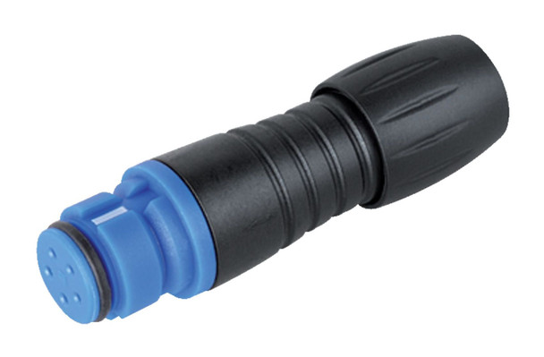 Binder 99-9210-060-04 Snap-In IP67 Female cable connector, Contacts: 4, 3.5-5.0 mm, unshielded, solder, IP67 | American Cable Assemblies