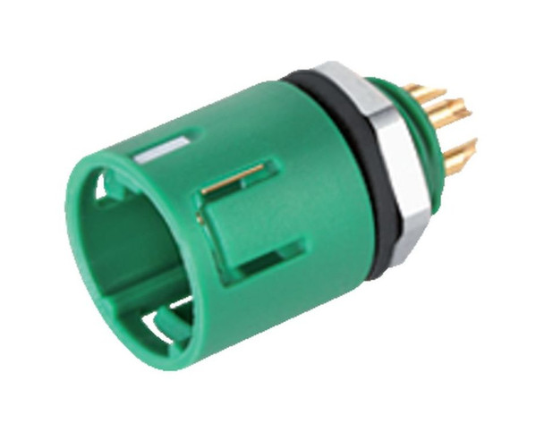 Binder 99-9211-070-04 Snap-In IP67 Male panel mount connector, Contacts: 4, unshielded, solder, IP67 | American Cable Assemblies