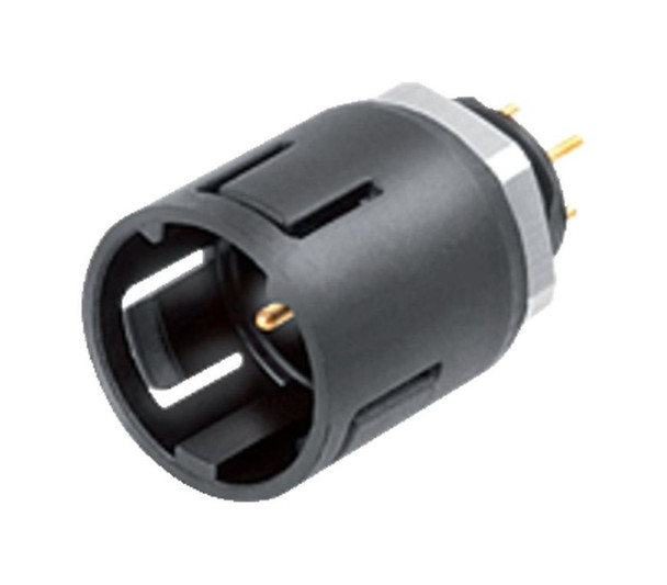 Binder 99-9211-090-04 Snap-In IP67 Male panel mount connector, Contacts: 4, unshielded, THT, IP67 | American Cable Assemblies