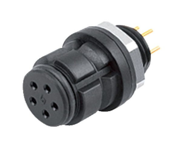 Binder 99-9228-090-08 Snap-In IP67 Female panel mount connector, Contacts: 8, unshielded, THT, IP67 | American Cable Assemblies