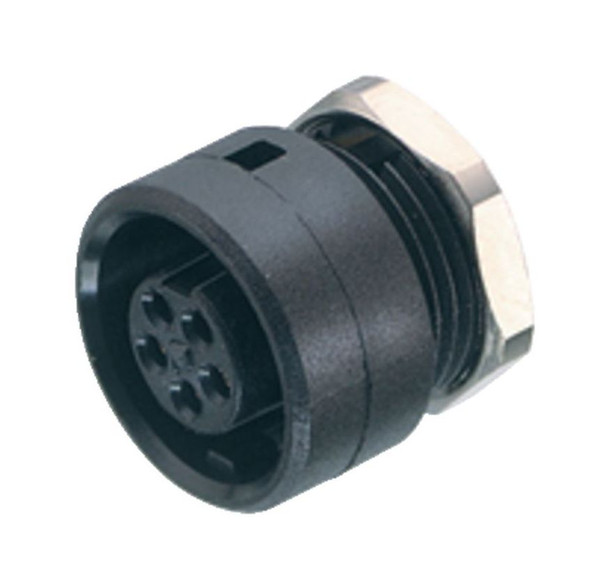 Binder 09-9478-00-07 Bayonet Female panel mount connector, Contacts: 7, unshielded, solder, IP40 | American Cable Assemblies