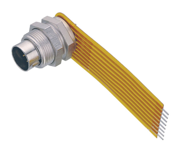 Binder 09-0477-65-07 M9 IP40 Male panel mount connector, Contacts: 7, unshielded, THT, IP40 | American Cable Assemblies