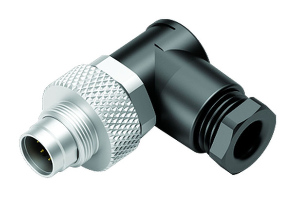 Binder 99-0425-70-08 M9 IP67 Male angled connector, Contacts: 8, 3.5-5.0 mm, unshielded, solder, IP67 | American Cable Assemblies