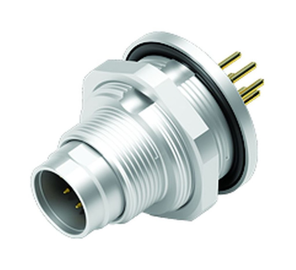 Binder 09-0423-90-07 M9 IP67 Male panel mount connector, Contacts: 7, unshielded, THT, IP67, front fastened | American Cable Assemblies