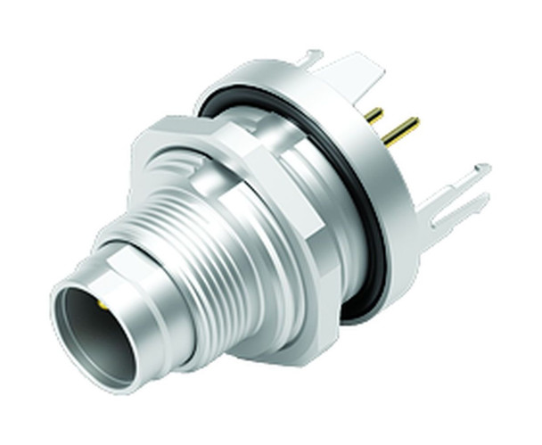 Binder 09-0403-30-02 M9 IP67 Male panel mount connector, Contacts: 2, shieldable, THT, IP67, front fastened | American Cable Assemblies
