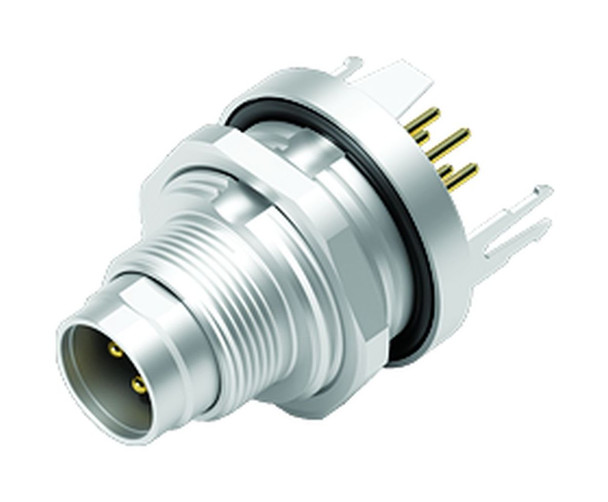 Binder 09-0415-30-05 M9 IP67 Male panel mount connector, Contacts: 5, shieldable, THT, IP67, front fastened | American Cable Assemblies