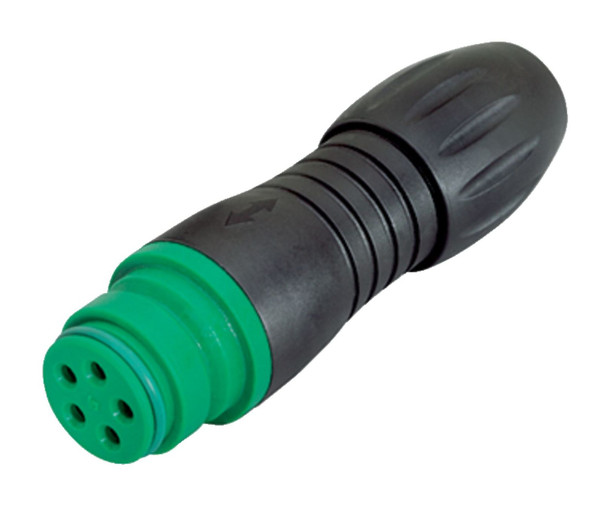 Binder 99-9114-70-05 Snap-In IP67 Female cable connector, Contacts: 5, 4.0-6.0 mm, unshielded, solder, IP67, VDE | American Cable Assemblies