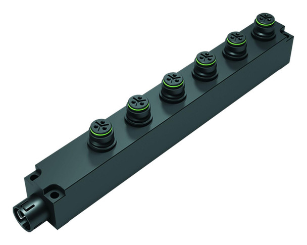 Binder 72-9143-000-06 Snap-In IP67 6-way distributor, Contacts: 3, unshielded, pluggable, IP67 | American Cable Assemblies Binder 72-9143-000-06 Snap-In IP67 6-way distributor, Contacts: 3, unshielded, pluggable, IP67 | American Cable Assemblies