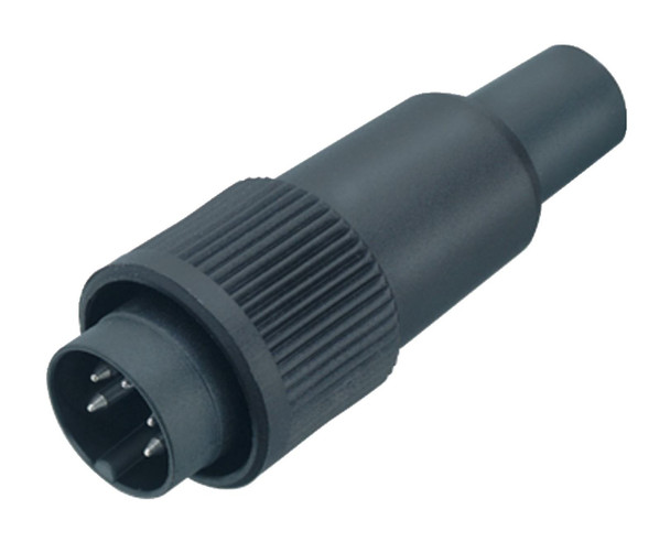 Binder 99-0605-02-03 Bayonet Male cable connector, Contacts: 3, 6.0-8.0 mm, unshielded, solder, IP40 | American Cable Assemblies