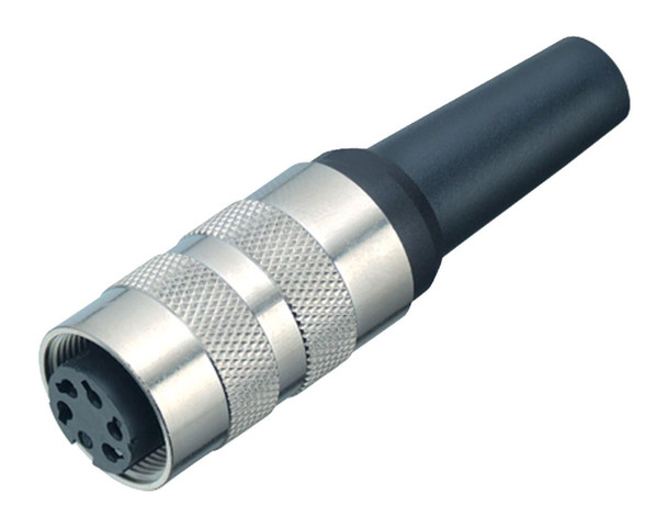 Binder 99-2002-00-02 M16 IP40 Female cable connector, Contacts: 2 (02-a), 4.0-6.0 mm, shieldable, solder, IP40 | American Cable Assemblies