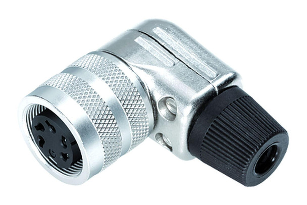 Binder 99-0142-10-05 M16 IP40 Female angled connector, Contacts: 5 (05-b), 4.0-6.0 mm, shieldable, solder, IP40 | American Cable Assemblies