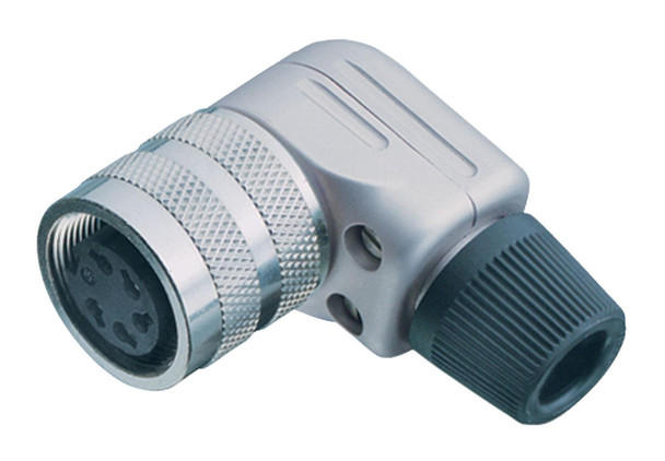 Binder 99-0162-12-14 M16 IP40 Female angled connector, Contacts: 14 (14-b), 6.0-8.0 mm, shieldable, solder, IP40 | American Cable Assemblies