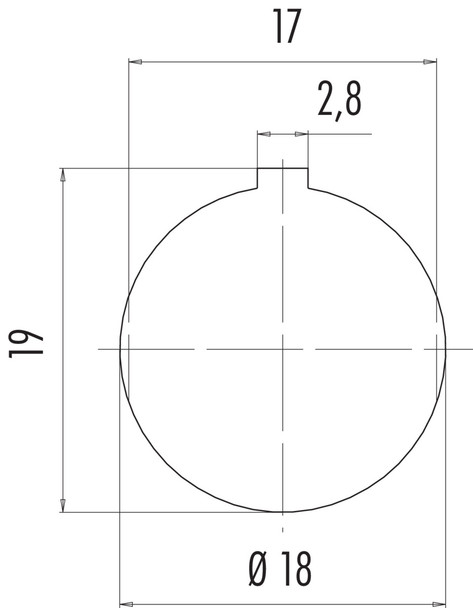 Binder 09-0319-00-05 M16 IP40 Male panel mount connector, Contacts: 5 (05-b), unshielded, solder, IP40