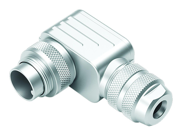 Binder 99-5171-750-08 M16 IP67 Male angled connector, Contacts: 8 (08-a), 4.0-6.0 mm, shieldable, crimping (Crimp contacts must be ordered separately), IP67, UL | American Cable Assemblies