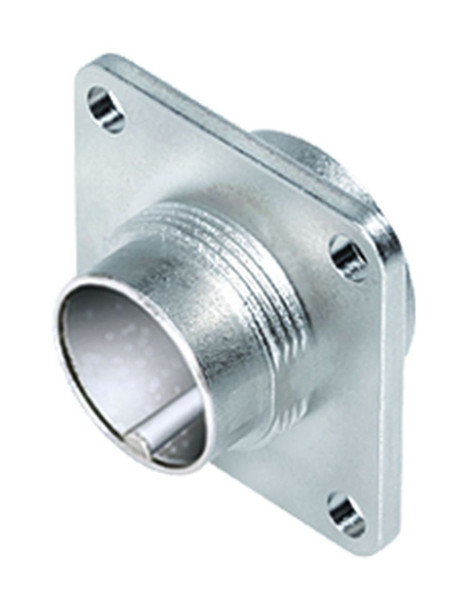 Binder 09-0115-370-05 M16 IP67 Square male panel mount connector, Contacts: 5 (05-a), unshielded, crimping (Crimp contacts must be ordered separately), IP67, UL | American Cable Assemblies