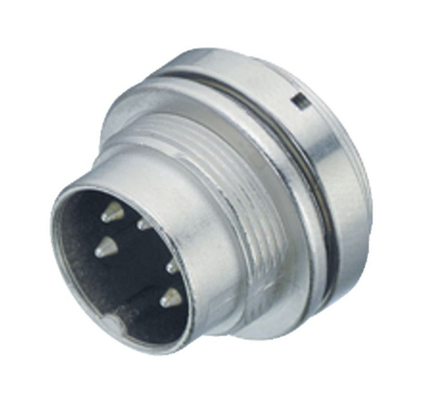 Binder 09-0103-00-02 M16 IP67 Male panel mount connector, Contacts: 2 (02-a), unshielded, solder, IP67, UL | American Cable Assemblies
