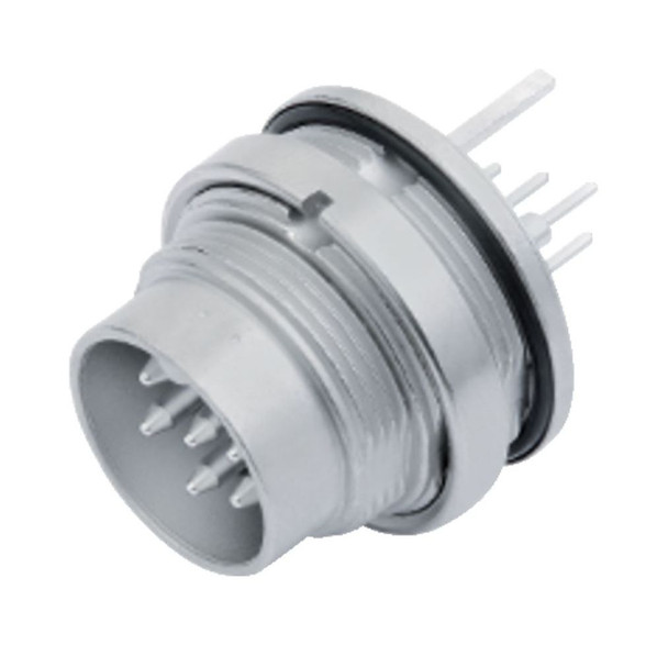 Binder 09-0123-290-06 M16 IP67 Male panel mount connector, Contacts: 6 (06-a), shieldable, THT, IP67, UL, front fastened | American Cable Assemblies