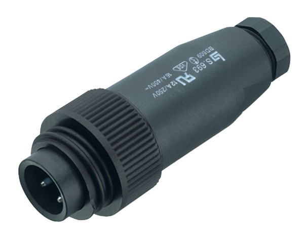 Binder 99-4217-00-07 RD24 Male cable connector, Contacts: 6+PE, 6.0-8.0 mm, unshielded, screw clamp, IP67, UL, ESTI+, VDE, PG 9 | American Cable Assemblies