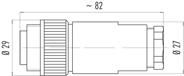 Binder 99-0213-160-07 RD24 Male cable connector, Contacts: 6+PE, 12.0-14.0 mm, unshielded, solder, IP67, PG 16