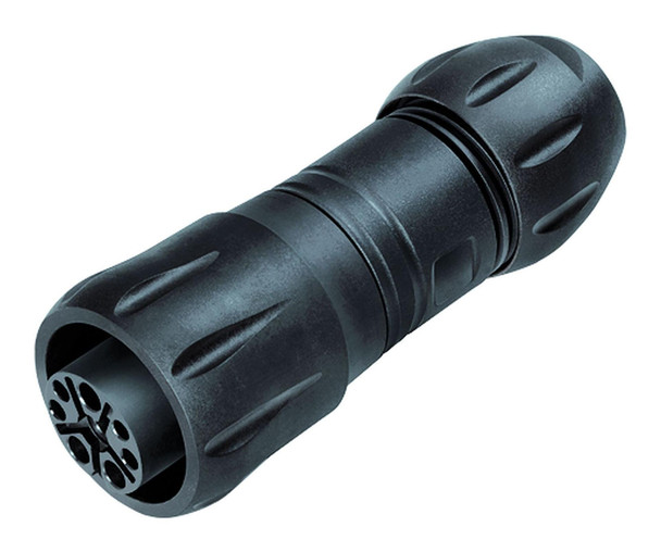 Binder 99-6502-000-08 Bayonet HEC Female cable connector, Contacts: 4+3+PE, 7.0-17.0 mm, unshielded, crimping (Crimp contacts must be ordered separately), IP68/IP69K, UL, VDE | American Cable Assemblies