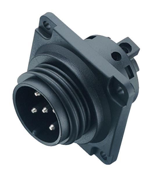 Binder 99-0719-00-13 RD30 Male panel mount connector, Contacts: 12+PE, unshielded, solder, IP65 | American Cable Assemblies