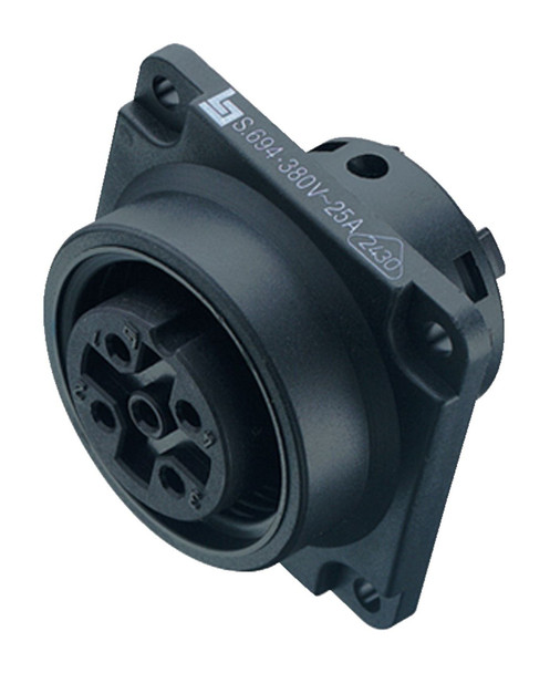 Binder 99-0740-00-24 RD30 Female panel mount connector, Contacts: 24, unshielded, solder, IP65 | American Cable Assemblies