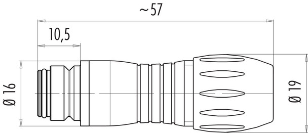 Binder 99-9134-462-12 Snap-In IP67 (miniature) Female cable connector, Contacts: 12, 6.0-8.0 mm, unshielded, solder, IP67