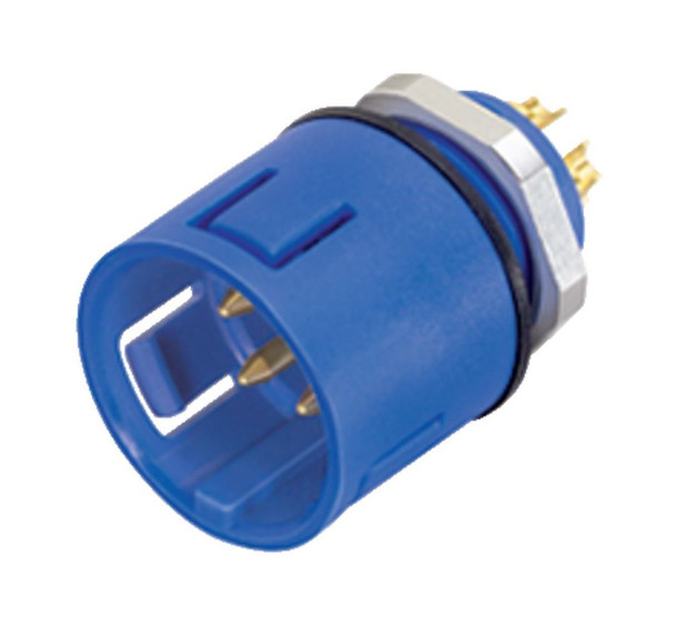 Binder 99-9115-60-05 Snap-In IP67 (miniature) Male panel mount connector, Contacts: 5, unshielded, solder, IP67, VDE | American Cable Assemblies