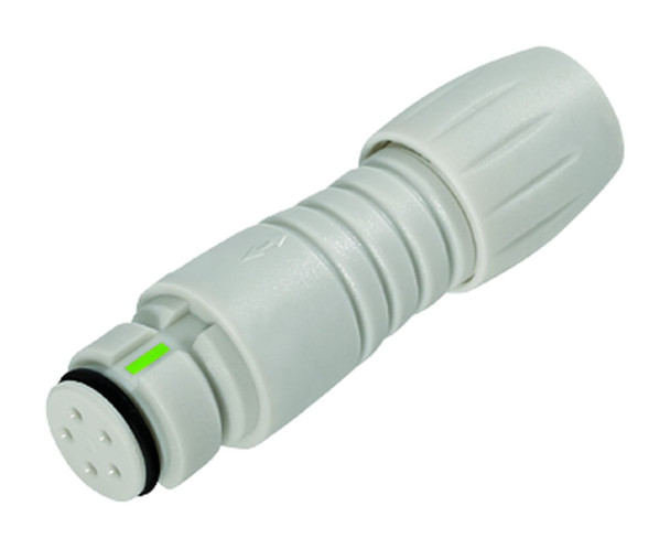 Binder 99-9206-400-03 Snap-In IP67 (subminiature) Female cable connector, Contacts: 3, 3.5-5.0 mm, unshielded, solder, IP67 | American Cable Assemblies