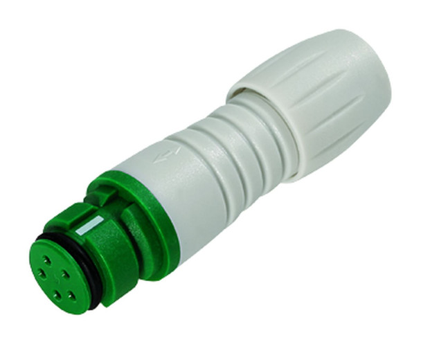 Binder 99-9214-470-05 Snap-In IP67 (subminiature) Female cable connector, Contacts: 5, 3.5-5.0 mm, unshielded, solder, IP67 | American Cable Assemblies