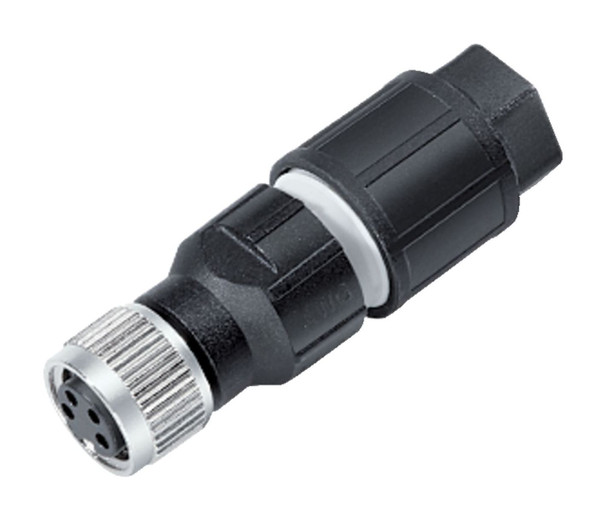 Binder 99-3400-500-03 M8 Female cable connector, Contacts: 3, 2.5-5.0 mm, unshielded, cutting clamp, IP67, UL | American Cable Assemblies
