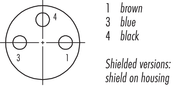 Binder 77-3508-0000-50003-1000 M8 Female angled connector, Contacts: 3, shielded, moulded on the cable, IP67, UL, PUR, black, 3 x 0.34 mm², 10 m