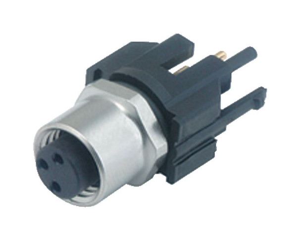 Binder 99-3390-280-04 M8 Female panel mount connector, Contacts: 4, unshielded, THR, IP67, UL | American Cable Assemblies