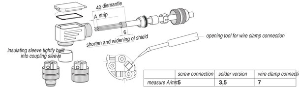 Binder 99-1429-822-04 M12-A Male angled connector, Contacts: 4, 6.0-8.0 mm, shieldable, screw clamp, IP67, UL