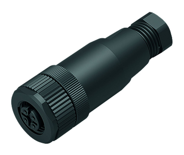 Binder 99-0430-10-04 M12-A Female cable connector, Contacts: 4, 4.0-6.0 mm, unshielded, screw clamp, IP67, UL | American Cable Assemblies