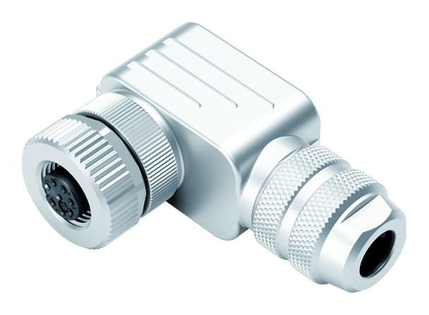 Binder 99-1486-822-08 M12-A Female angled connector, Contacts: 8, 6.0-8.0 mm, shieldable, screw clamp, IP67 | American Cable Assemblies