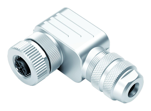Binder 99-1538-822-05 M12-A Female angled connector, Contacts: 5, 6.0-8.0 mm, shieldable, wire clamp, IP67 | American Cable Assemblies