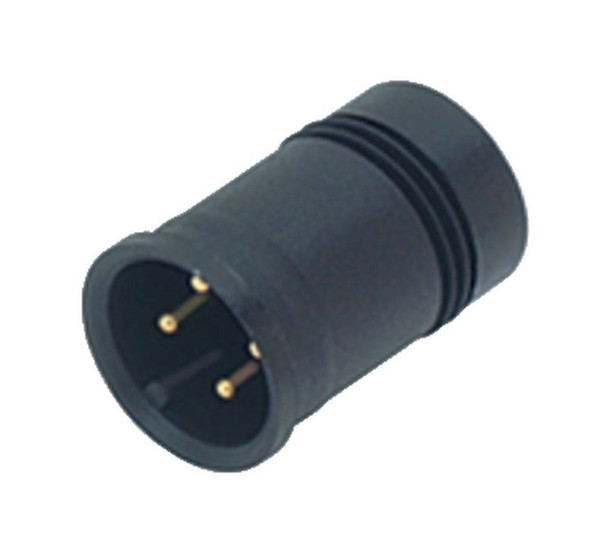 Binder 09-0431-70-04 M12-A Male receptacle, Contacts: 4, unshielded, solder, IP67 | American Cable Assemblies