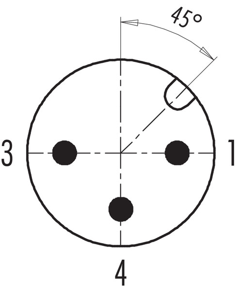 Binder 99-0429-158-04 M12-A Male cable connector, Contacts: 3, 6.0-8.0 mm, unshielded, screw clamp, IP67, UL
