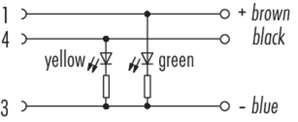 Binder 77-3627-0000-50003-1000 M12-A Male angled connector, Contacts: 3, unshielded, moulded on the cable, IP68/IP69K, UL, PUR, black, 3 x 0.34 mm², with LED PNP closer, 10 m