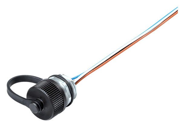 Binder 09-3441-284-05 M12-A Male panel mount connector, Contacts: 5, unshielded, single wires, IP69K, M16x1,5 | American Cable Assemblies