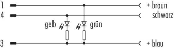 Binder 77-3608-3429-50003-0100 Connecting Cables Connecting cable, Contacts: 3, unshielded, moulded on the cable, IP67, PUR, black, 3 x 0.25 mm², 1 m