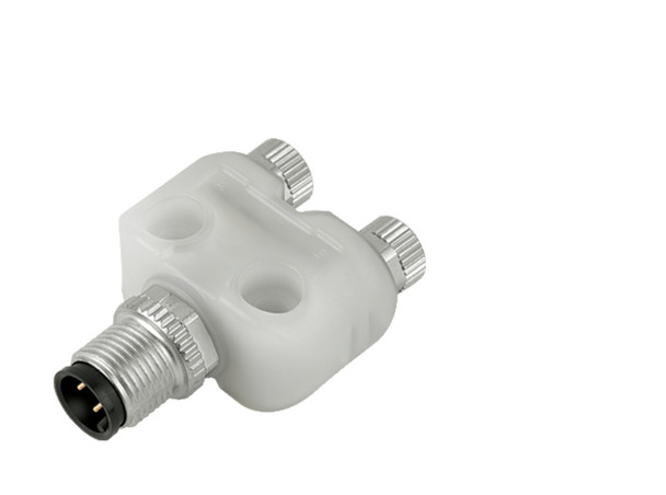 Binder 79-5232-00-04 Connecting Cables Twin distributor, Contacts: 4/3, unshielded, pluggable, IP68, UL, M8x1,0 | American Cable Assemblies