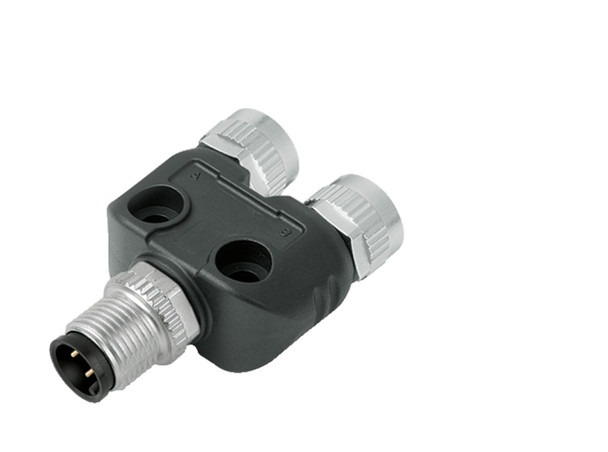 Binder 79-5236-40-05 Connecting Cables Twin distributor, Contacts: 5, unshielded, pluggable, IP68, UL, M12x1,0 | American Cable Assemblies