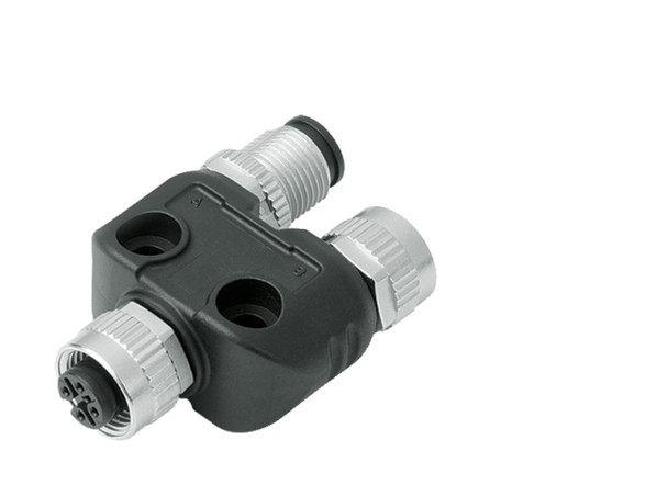 Binder 79-5238-00-04 Connecting Cables Twin distributor, Contacts: 4, unshielded, pluggable, IP68, UL, M12x1,0 | American Cable Assemblies