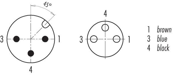 Binder 77-3429-3406-20003-1000 Connecting Cables Male cable connector - female cable connector, Contacts: 3, unshielded, moulded on the cable, IP67, UL, PVC, grey, 3 x 0.34 mm², 10 m