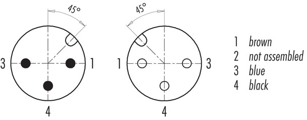 Binder 77-3434-3429-20003-0500 M12-A Connecting cable male cable connector - female angled connector, Contacts: 3, unshielded, moulded on the cable, IP68/IP69K, UL, PVC, grey, 3 x 0.34 mm², 5 m