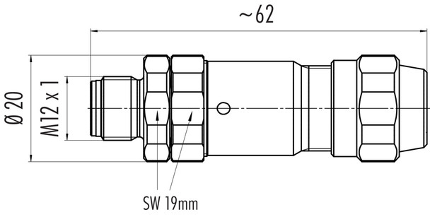 Binder 99-1437-995-05 M12-B Male cable connector, Contacts: 5, 5.5-8.6 mm, shieldable, screw clamp, IP68/IP69K, UL